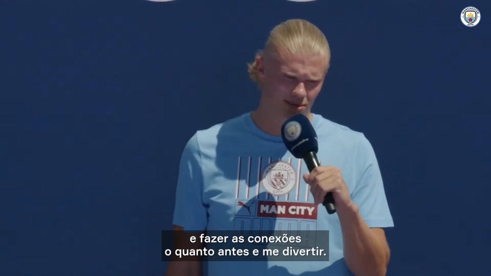 Haaland faz a festa na sua apresentação no City. DUGOUT