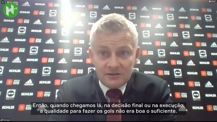 Solskjaer lamenta derrota do United e diz que empate seria mais justo