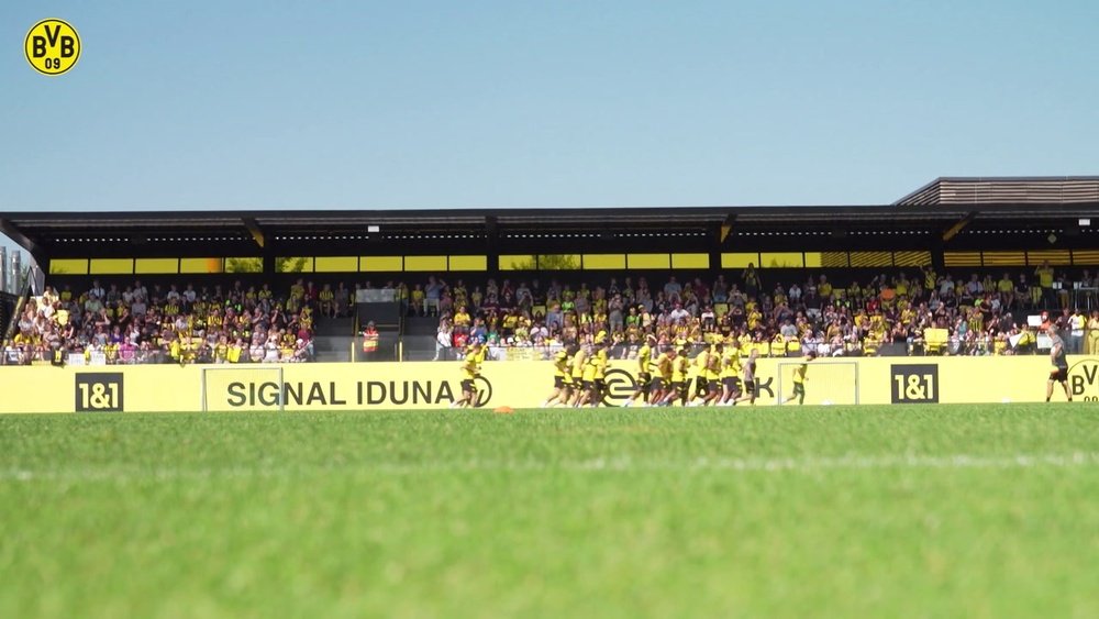 VIDEO : L'entrainement du Borussia Dortmund avant la reprise de Bundesliga. DUGOUT