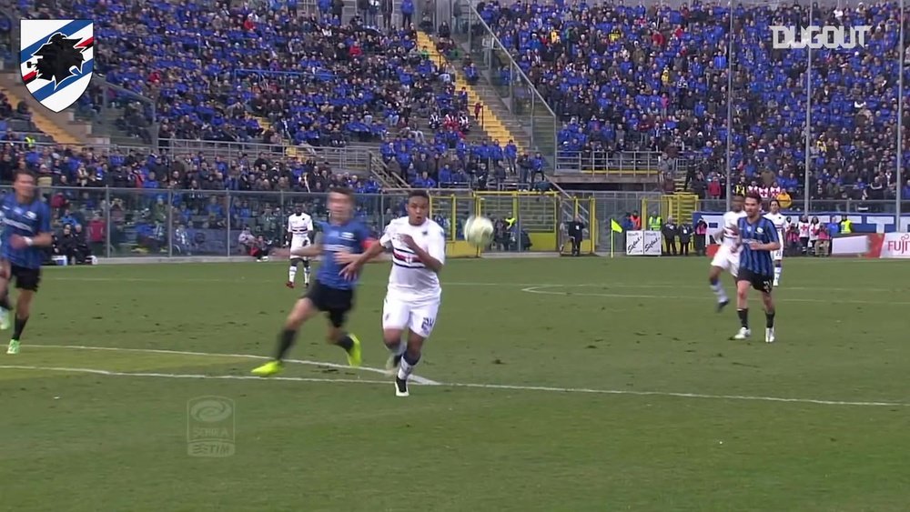 Luis Muriel scored a brilliant goal for Sampdoria v Atalanta back in 2015. DUGOUT