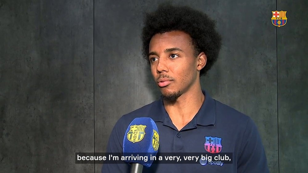 Kounde's first Barca interview. DUGOUT