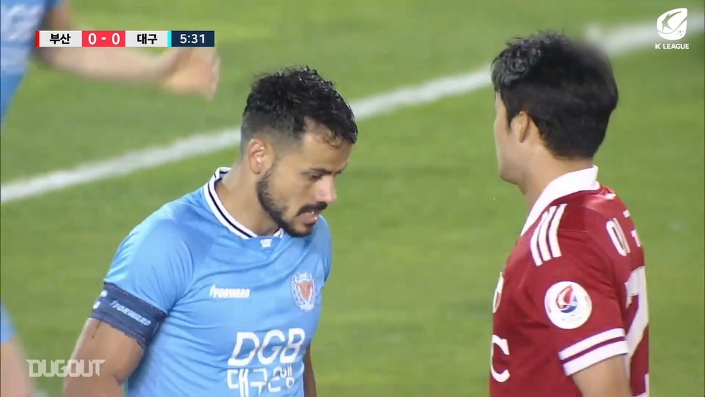 Busan and Daegu drew 2-2 in the K-League clash. DUGOUT