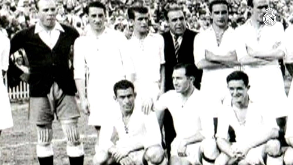 Le septième titre du Real Madrid en Copa del Rey. dugout