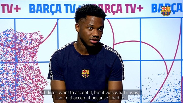 VIDEO: Ansu Fati: 'I want to get back to enjoying playing football'