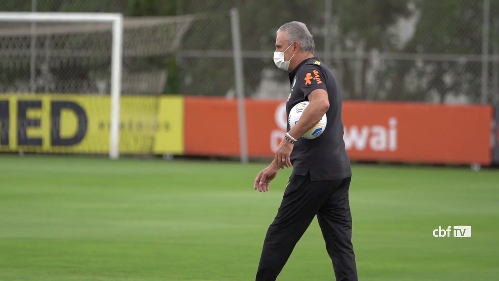 L’ultimo allenamento del Brasile in vista della sfida contro la Colombia. Dugout
