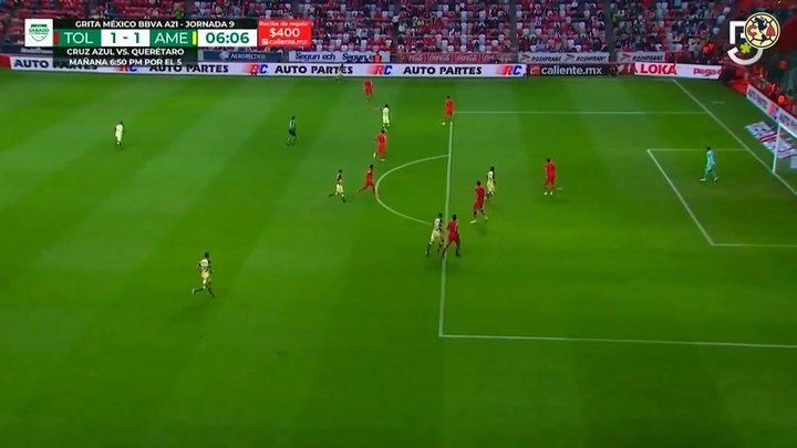 VIDEO: Henry Martín’s headed goal v Toluca