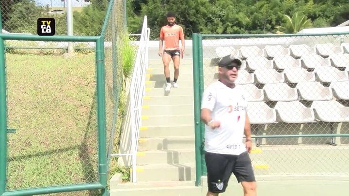 VÍDEO: Atlético-MG treina na Cidade do Galo para semifinal contra a Caldense