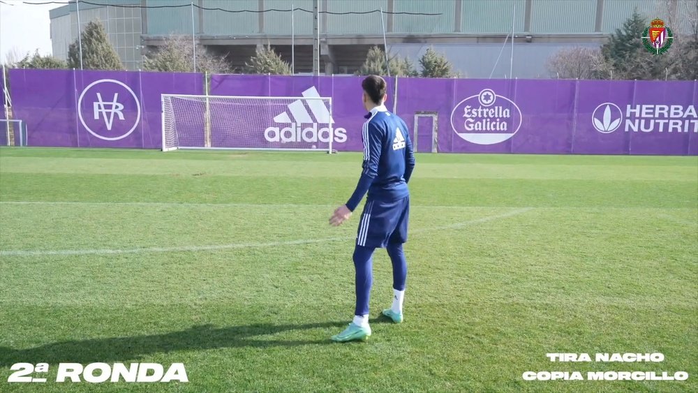 Valladolid's free kick challenge. DUGOUT