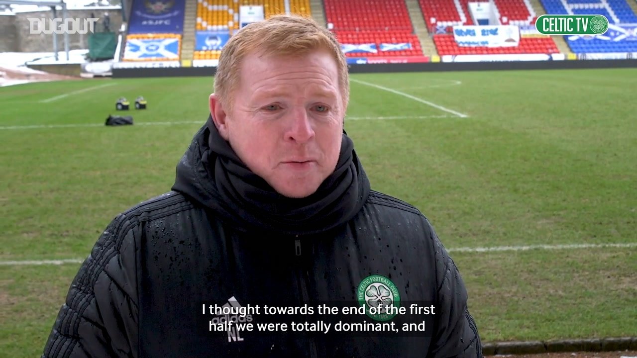 Neil Lennon discusses Celtic's 1-2 win over St. Johnstone. DUGOUT