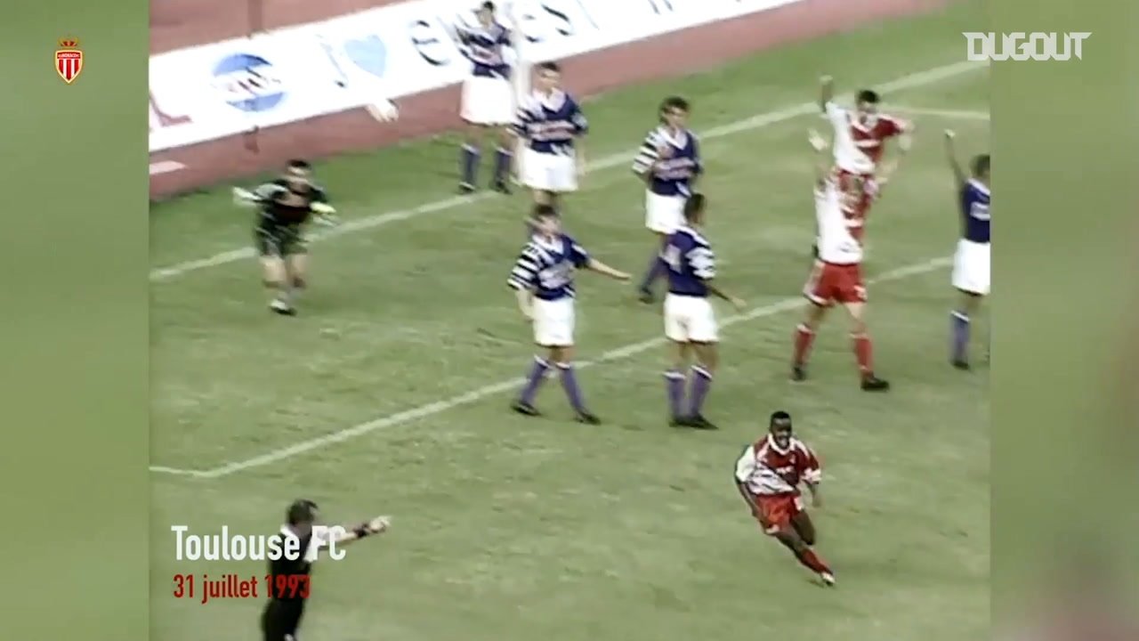 Ikpeba's first  goal with Monaco. DUGOUT