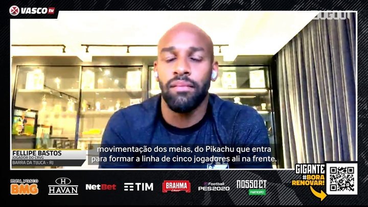 VÍDEO: Fellipe Bastos elogia estilo do Vasco com Ramon