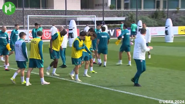 VIDEO: Ronaldo training with Portugal squad ahead of friendly vs Slovenia