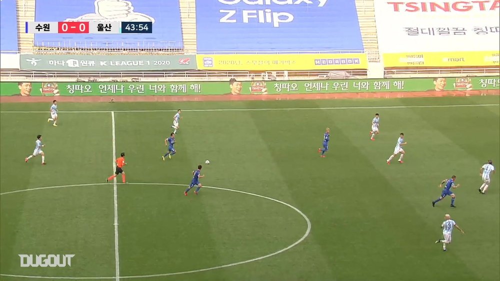 Ko Seung-beom scored a great goal for Suwon on matchday two in the K-League. DUGOUT