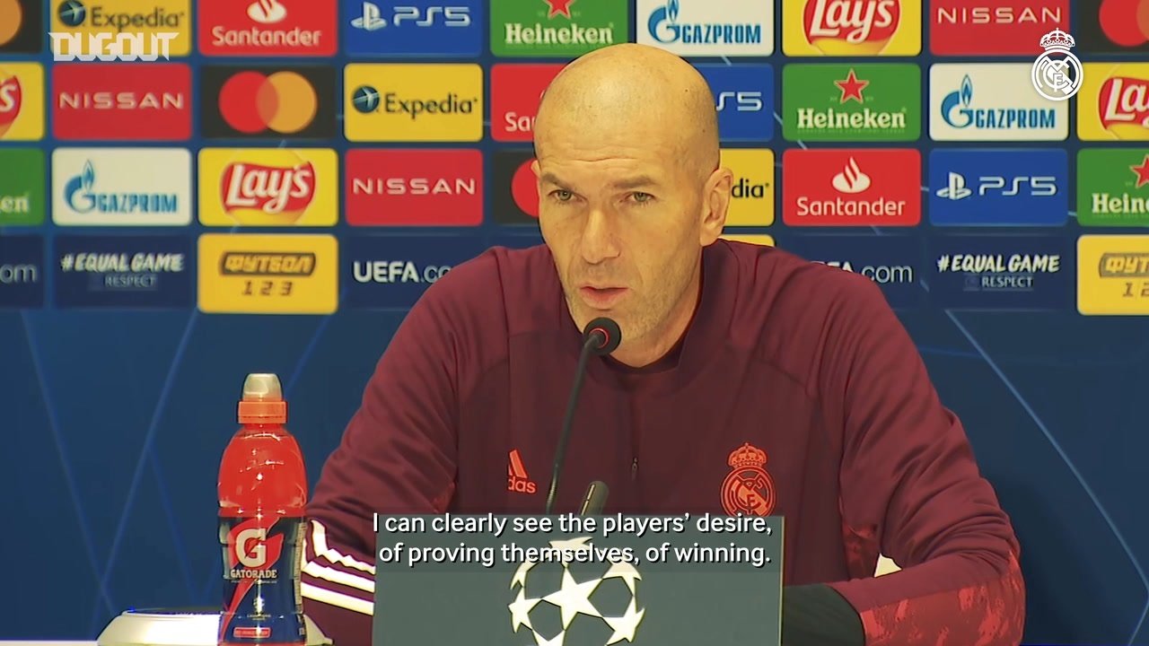 Zinedine Zidane understands the importance of RM's game with Shakhtar. DUGOUT