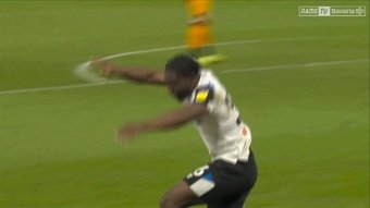 Ebosele scored as Derby beat Hull 3-1. DUGOUT