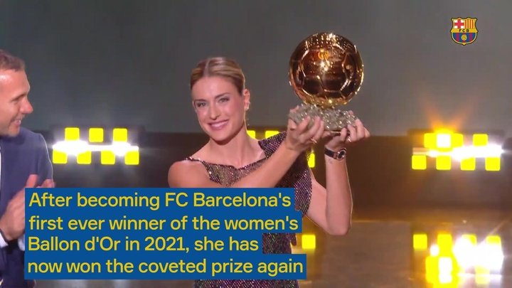 VIDEO: Alexia Putellas wins second Ballon d'Or