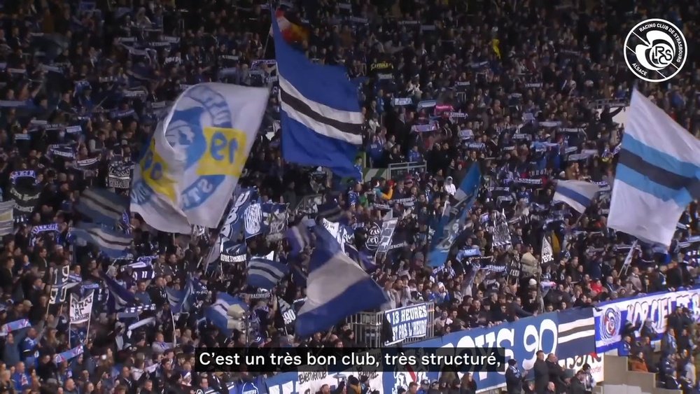 La première interview de Colin Dagba à Strasbourg. DUGOUT