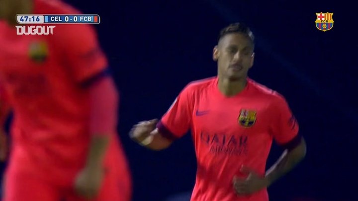 VIDEO: Mathieu heads winner as Barca beat Celta Vigo