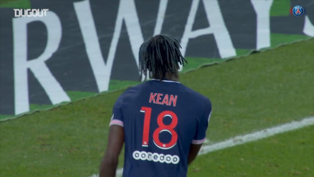 Moise Kean's goal vs Lorient. DUGOUT
