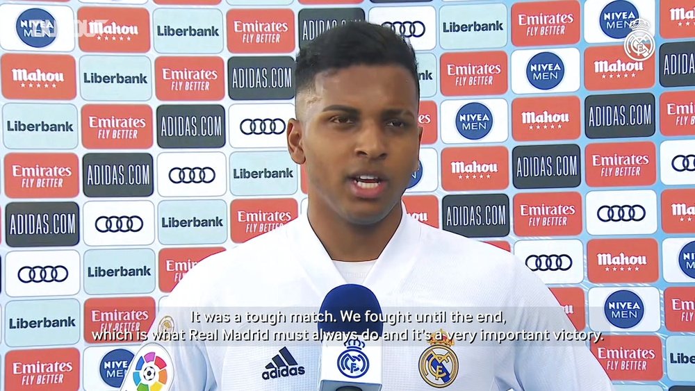 Rodrygo spoke after Real Madrid's win over Elche. DUGOUT