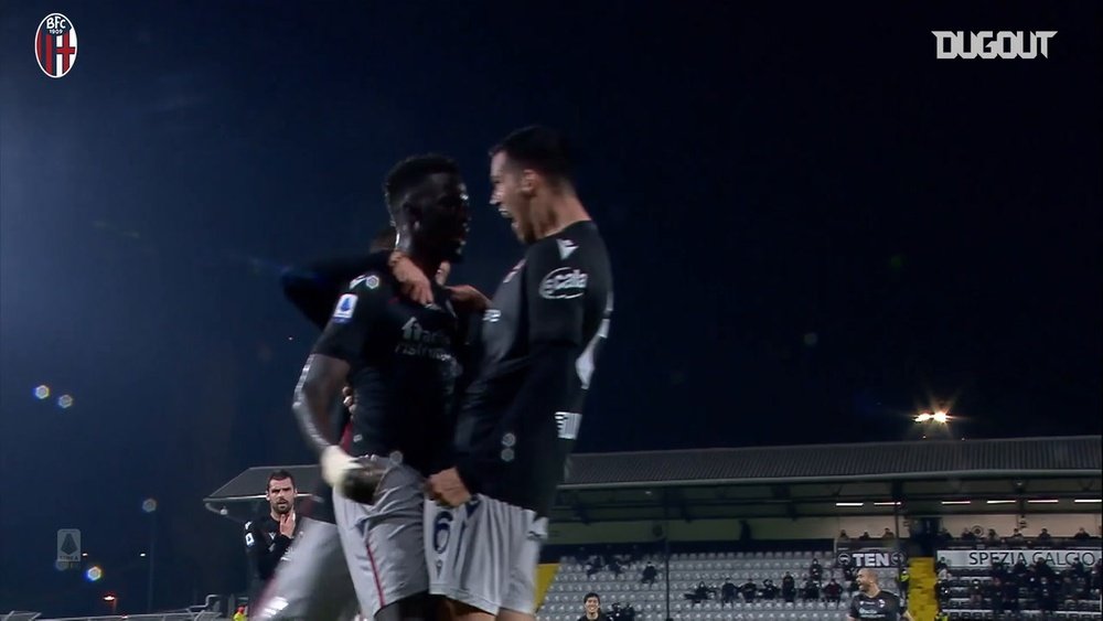 Musa Barrow got Bologna a leveller at Spezia. DUGOUT