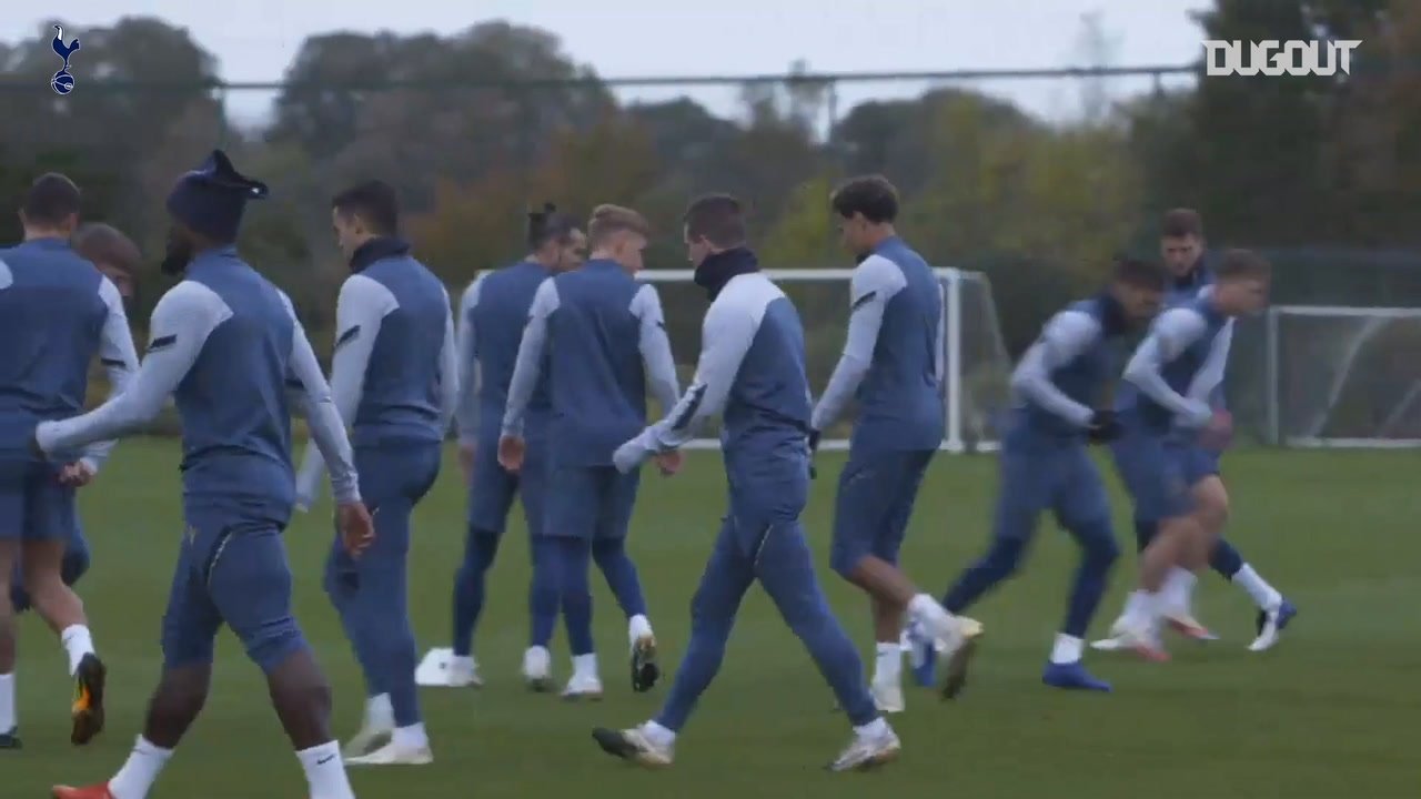 VIDEO: Tottenham train ahead of Antwerp clash