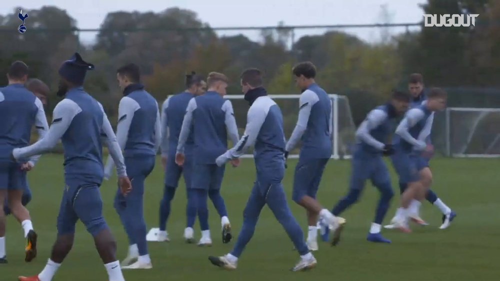 Tottenham prepare for their trip to Antwerp. DUGOUT
