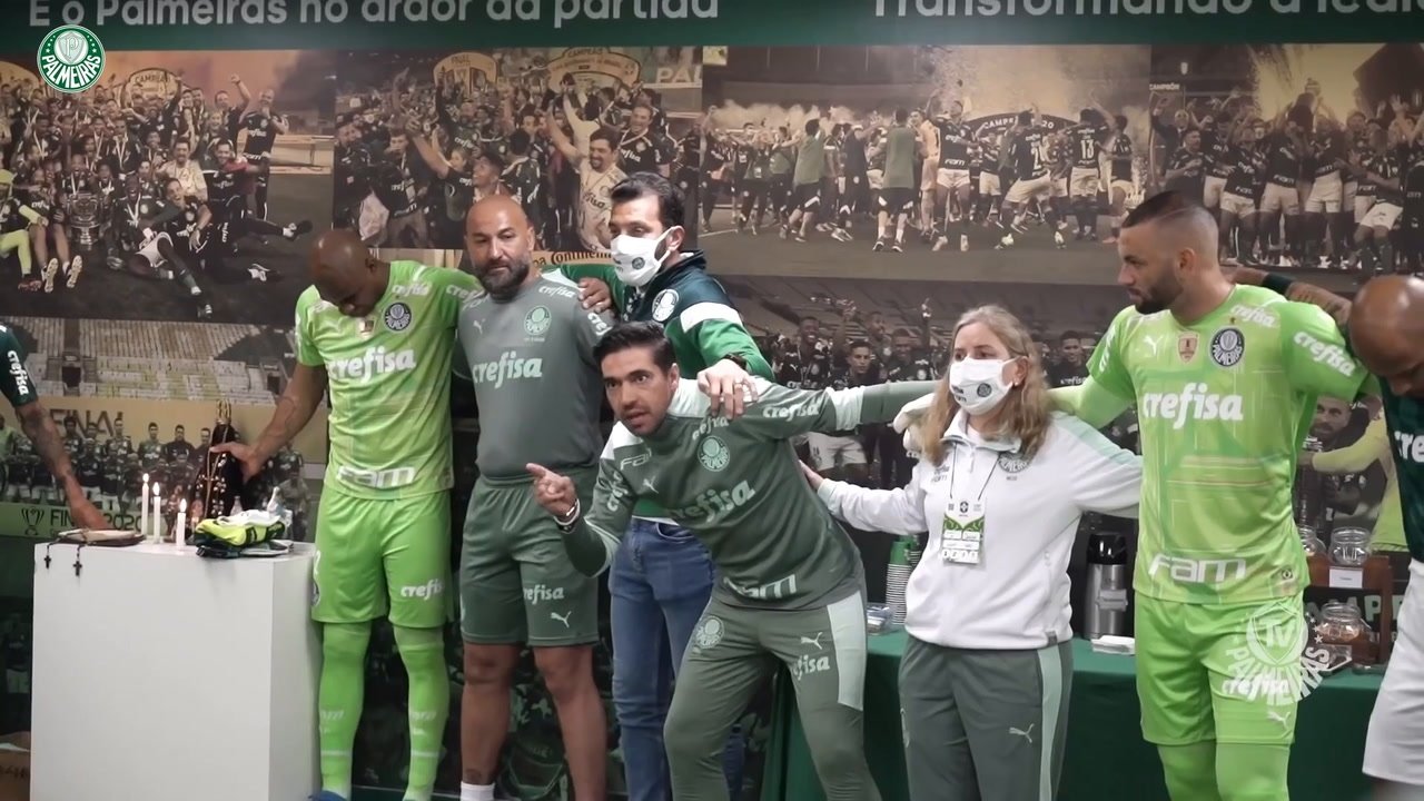 Felipe Melo e Abel Ferreira 'inflamam' vestiário do Palmeiras contra o Sport