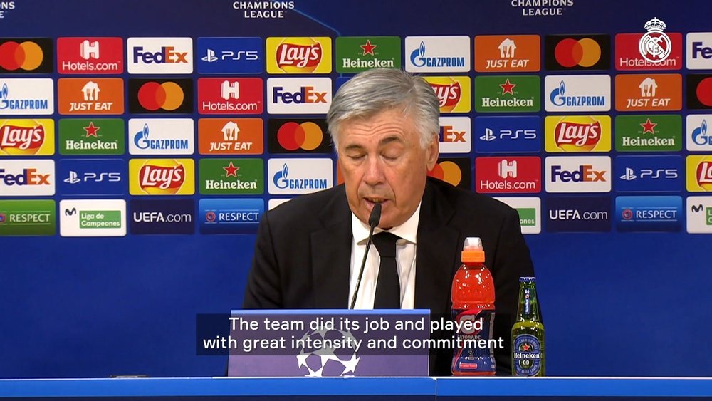 Carlo Ancelotti spoke after Real Madrid were beaten by Sheriff. DUGOUT