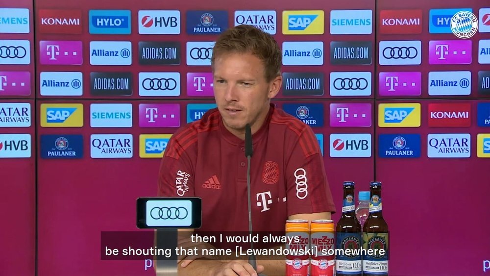 Nagelsmann spoke about Lewandowski. DUGOUT