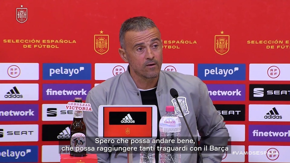 Luis Enrique sulla lista dei convocati. Dugout
