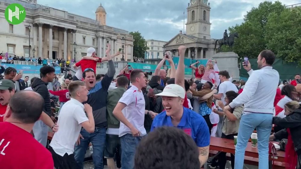 England fans had a party as England eased past Ukraine. DUGOUT