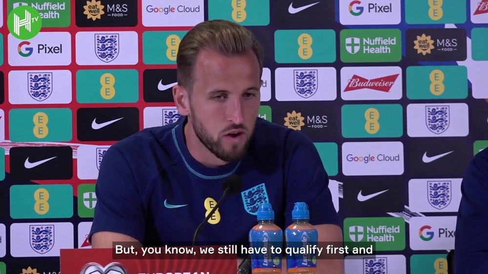 Harry Kane is still struggling with the German language. DUGOUT