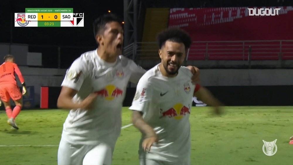 Red Bull Bragantino were on fire in the first half v Sao Paulo. DUGOUT
