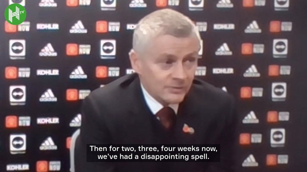 Solskjaer was bitterly disappointed to lose so easily to Man City. DUGOUT