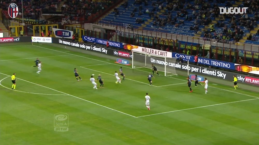 Bologna's best away goals against Inter. DUGOUT