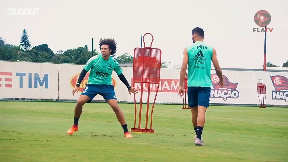 Flamengo complete the first training session of the week. DUGOUT