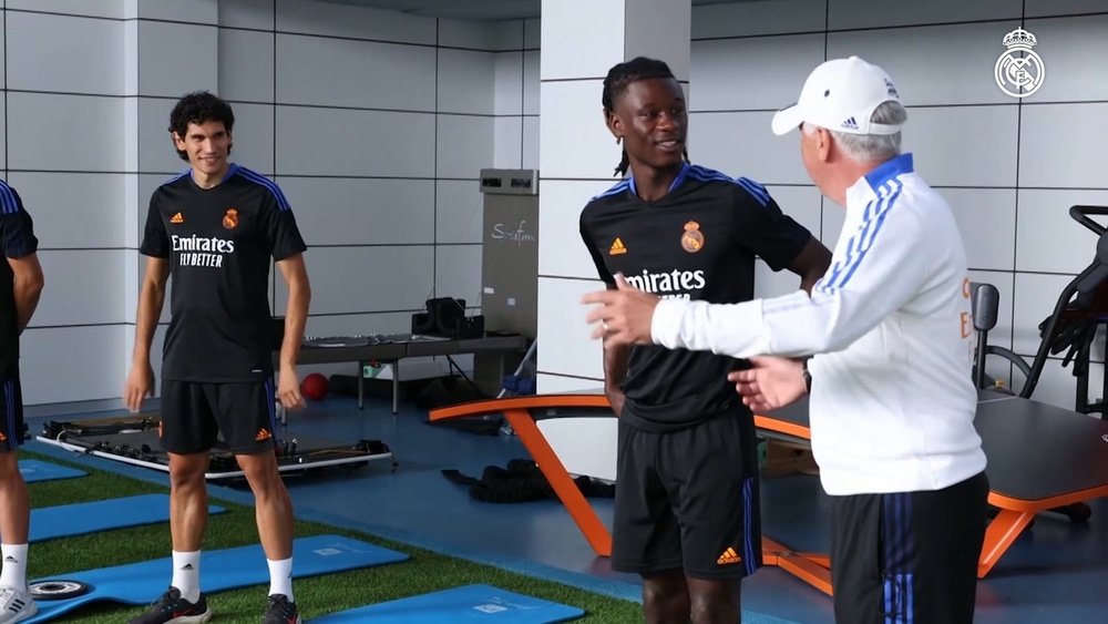 Camavinga has now trained at Real Madrid. DUGOUT