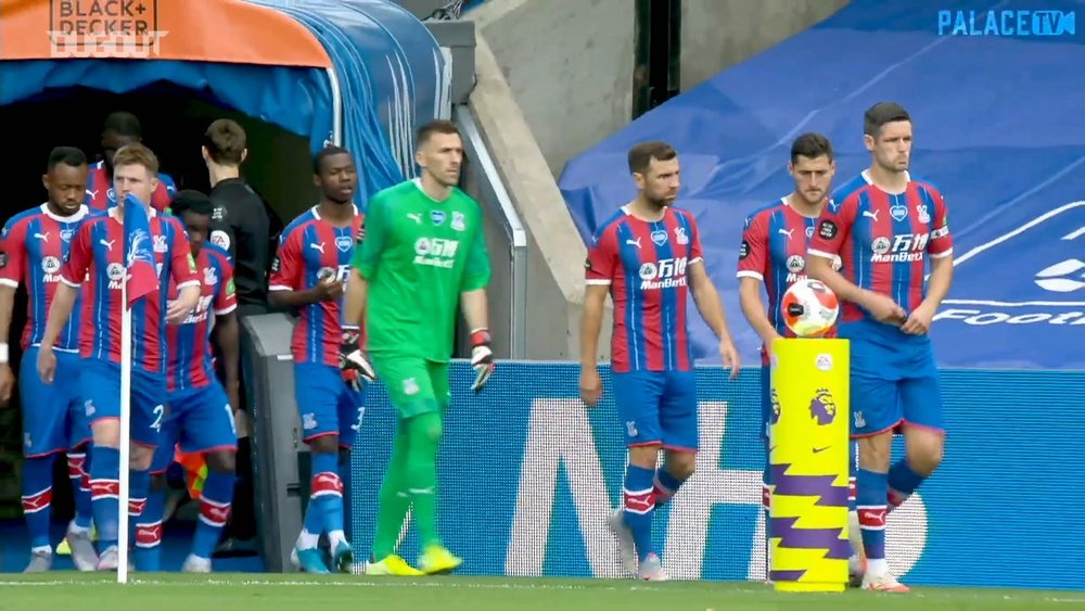 Jeffrey Schlupp got Palace a 1-1 draw with Tottenham on the last day of the season. DUGOUT