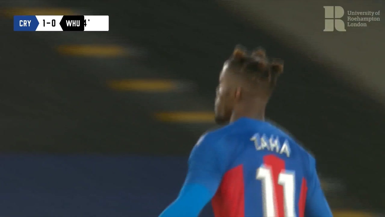 ï»¿VIDEO: Zaha opens scoring v West Ham