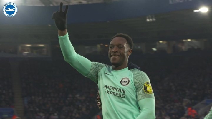 VIDEO: Pitchside as Welbeck gets draw for Brighton at Leicester