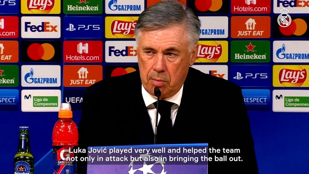 Ancelotti spoke after Real Madrid beat Inter. DUGOUT
