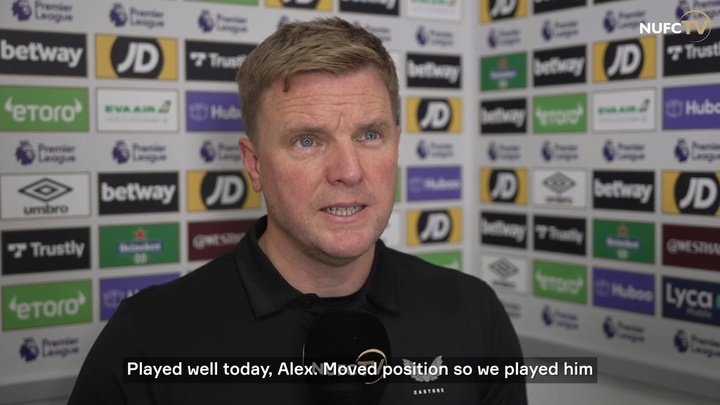 VIDEO: Howe on Alexander Isak: 'He can be very pleased with his performance'