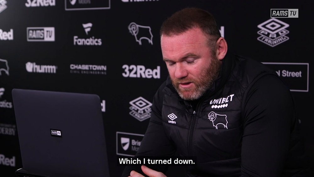 Wayne Rooney talked about turning down the Everton job. DUGOUT