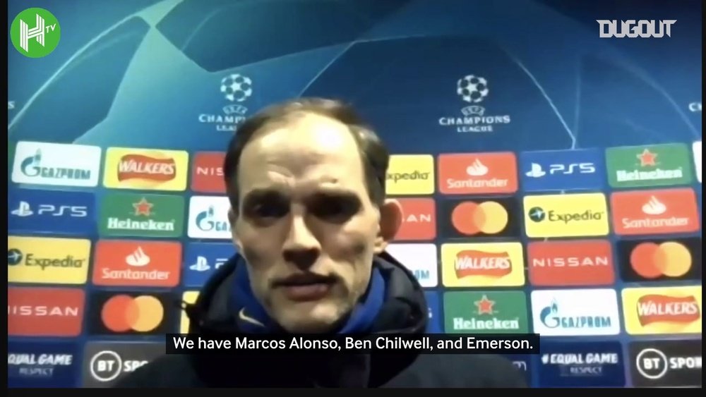 Thomas Tuchel praised Emerson after the match. DUGOUT