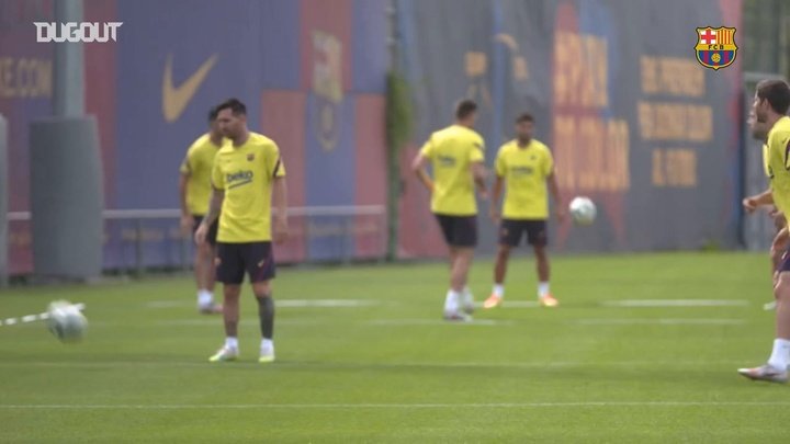 VIDEO: Barca's last training session ahead of Valladolid clash
