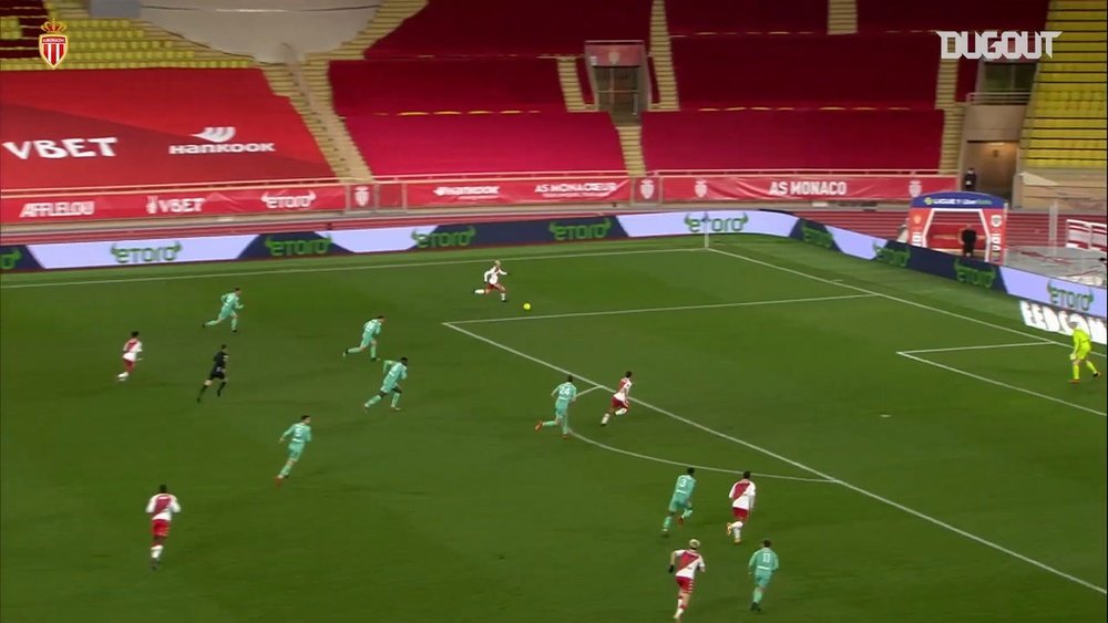 Kevin Volland scored in Monaco's 3-0 win over Angers. DUGOUT