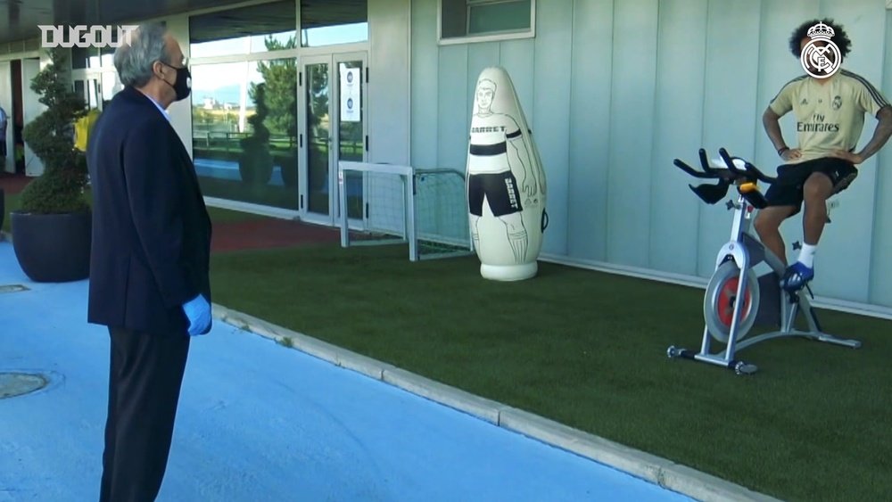 RM president Florentino Perez met the players earlier this week. DUGOUT