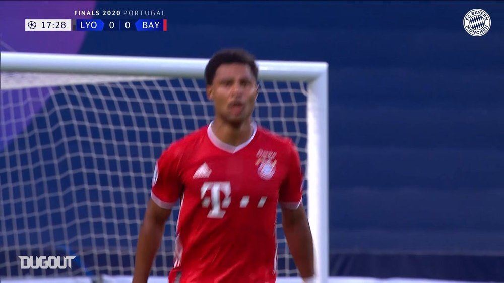 Serge Gnabry's first of two goals v Lyon was brilliant. DUGOUT