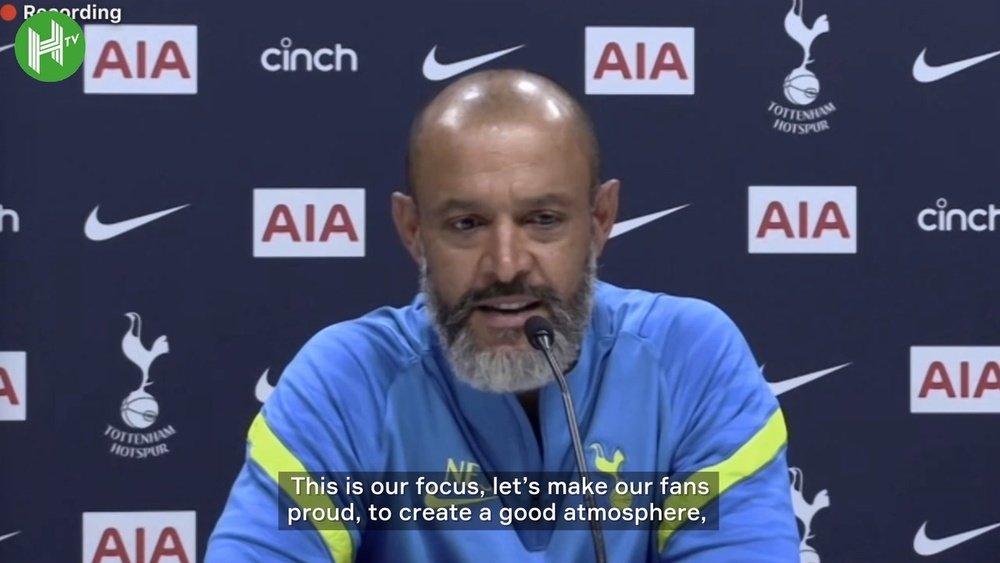 Nuno Espirito Santo has given his first press conference as Tottenham manager. DUGOUT